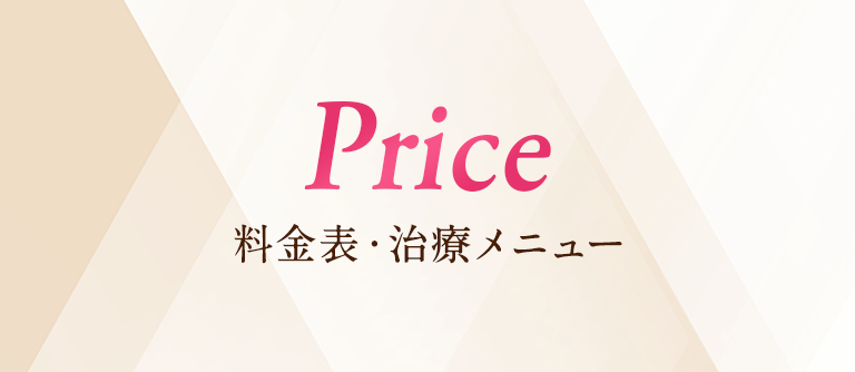 Price 料金表・治療メニュー