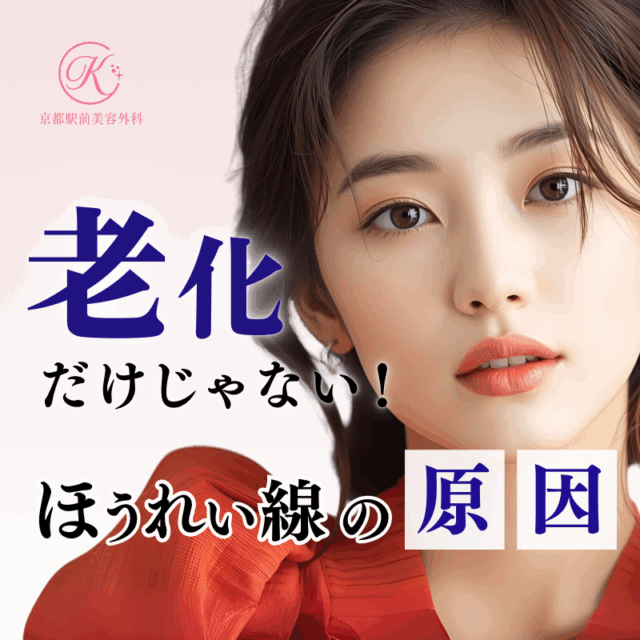「京都大阪で人気のほうれい線治療、老化だけじゃないほうれい線の原因」についてのコラム（京都駅前美容外科の医療コラム）