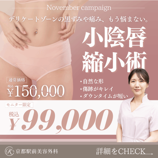 小陰唇縮小術キャンペーン99000円