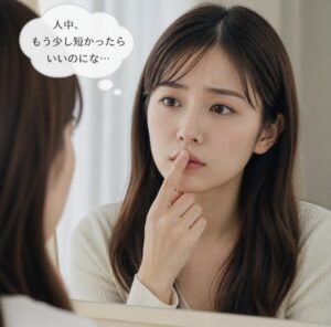 人中の長さが気になる女性の画像(京都駅前美容外科の画像)
