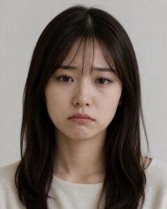 口角が下がっている女性(京都駅前美容外科の画像)
